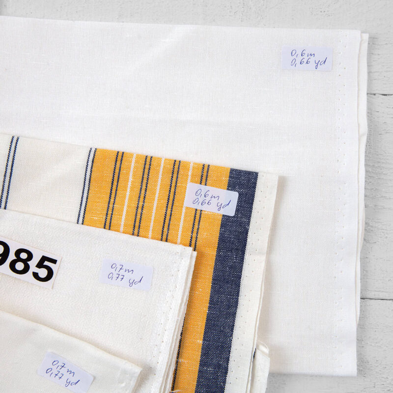 Stoffsett nr. 985 9 Linen Cotton Fabric Cuts, Set No. 985