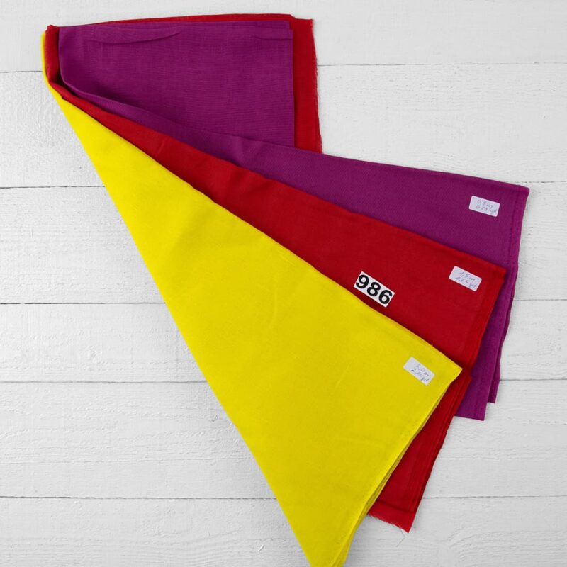 Stoffsett nr. 986 6 Linen Cotton Fabric Cuts, Set No. 986