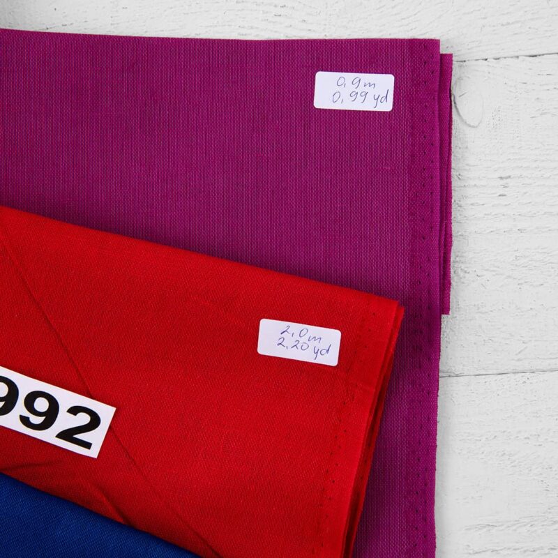 Stoffsett nr. 992 9 Linen Cotton Fabric Cuts, Set No. 992