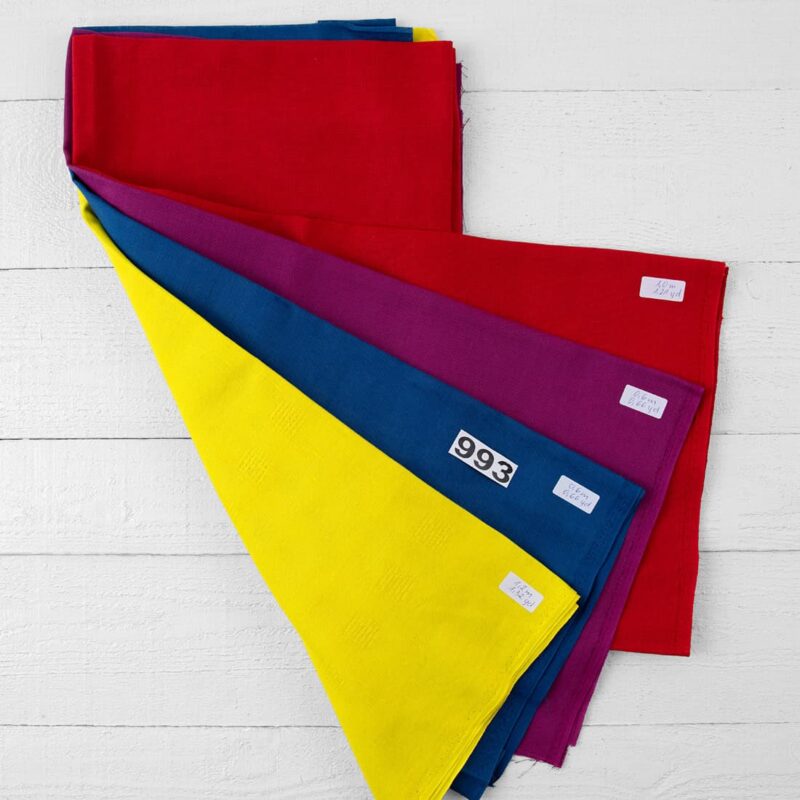 Stoffsett nr. 993 6 Linen Cotton Fabric Cuts, Set No. 993