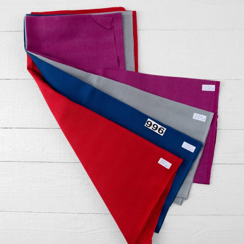 Stoffsett nr. 996 6 Linen Cotton Fabric Cuts, Set No. 996