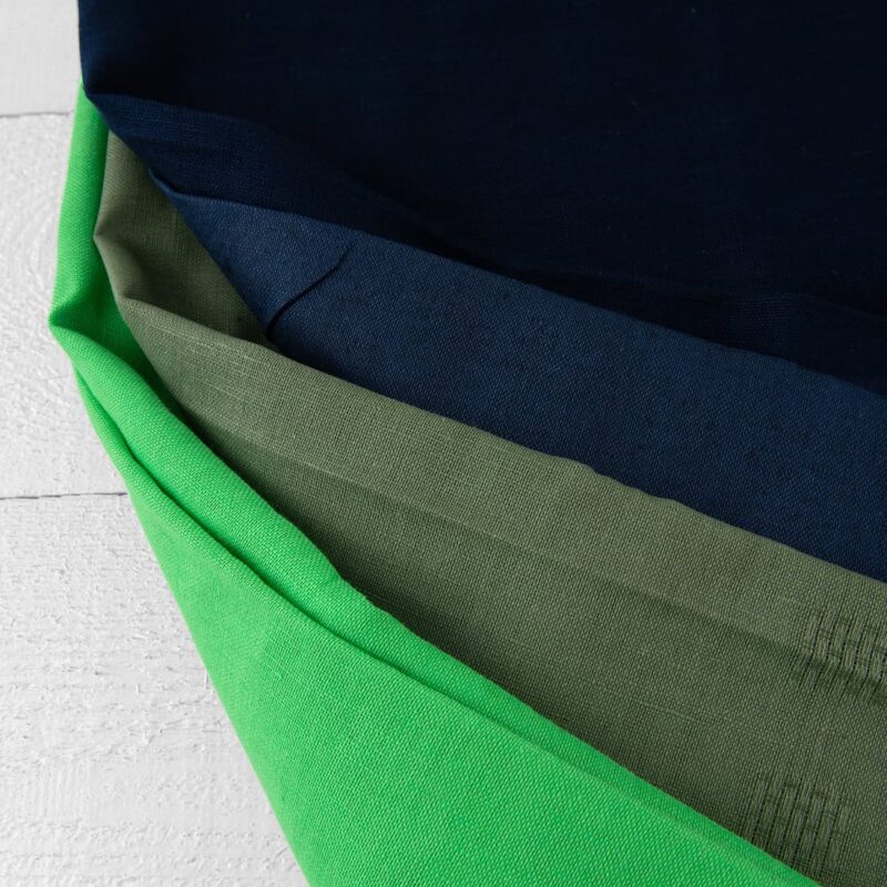 Stoffsett nr. 1000 7 Linen Cotton Fabric Cuts, Set No. 1000