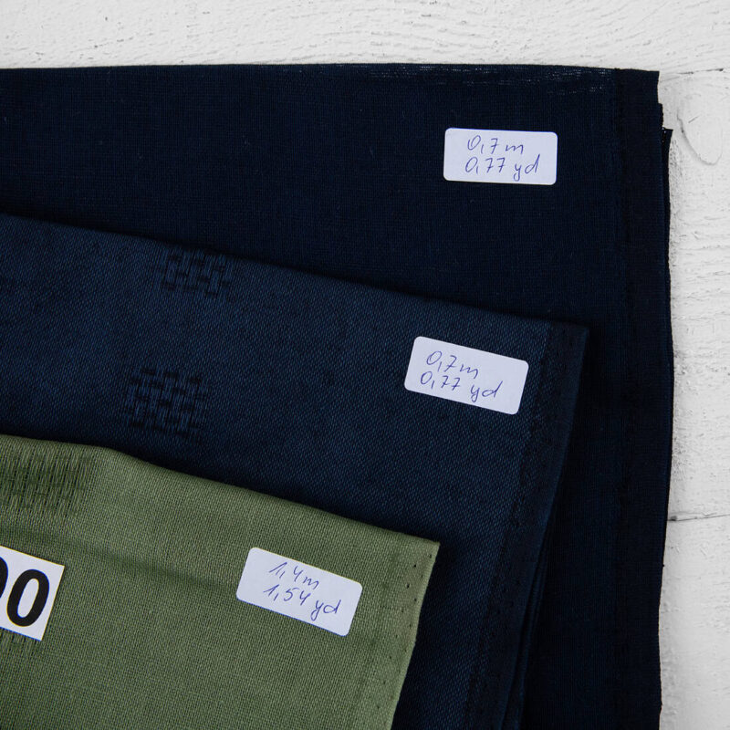 Stoffsett nr. 1000 9 Linen Cotton Fabric Cuts, Set No. 1000